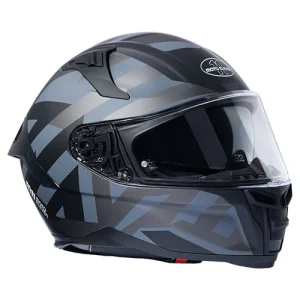 Moto 11 Eleven Pace Fullface Helmet - Black/Grey