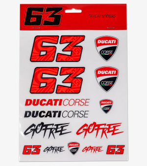 Ducati Bagnaia Collectible Sticker Pack
